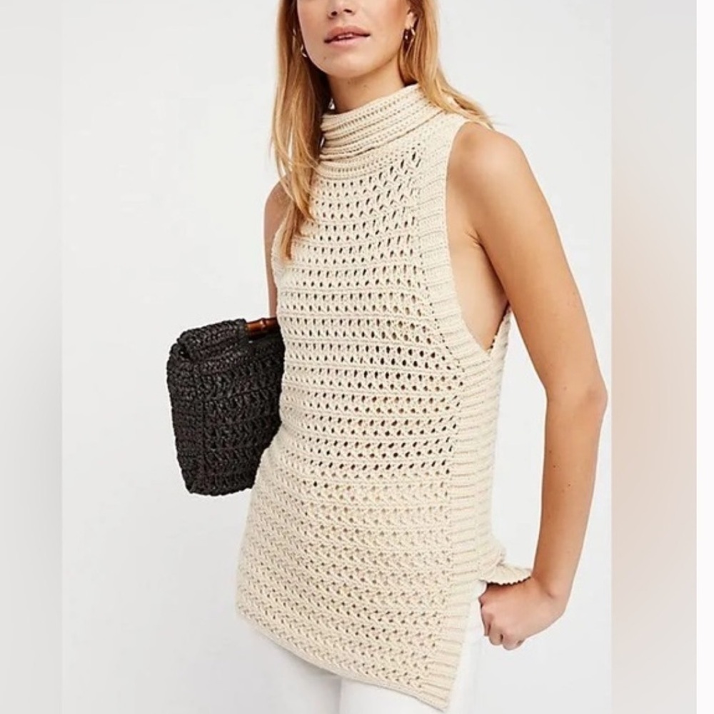 Free People Northern Lights Sleeveless Sweater Vest - XS